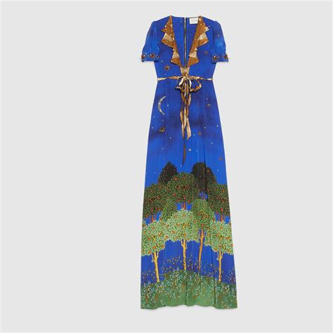 gucci night garden dress|gucci elegant dresses.